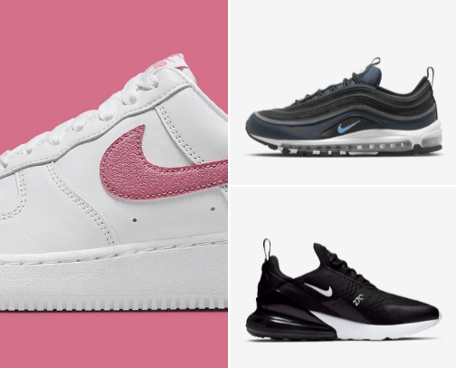Nike sneakers cover photo collage