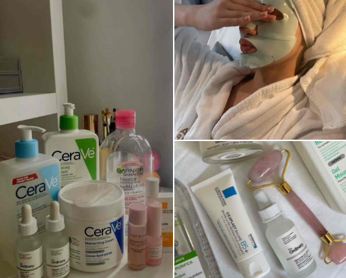 Skin care products perfect for oily skin cover photo collage
