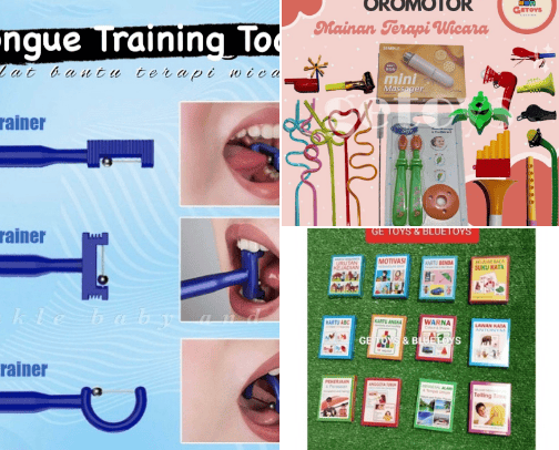 alat-alat terapi wicara anak dan Montessori cover photo collage