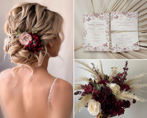 Fall Toile De Jouy Party Collection cover photo collage