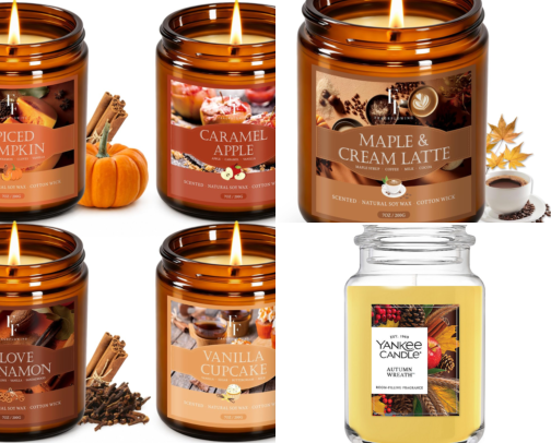 My Amazon Fall Candle Finds cover photo collage