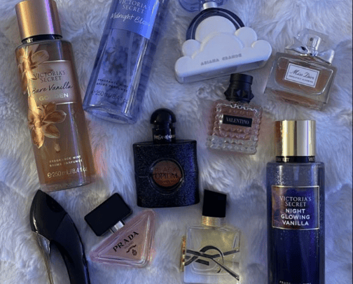 My favourite fragrances and mists cover photo collage