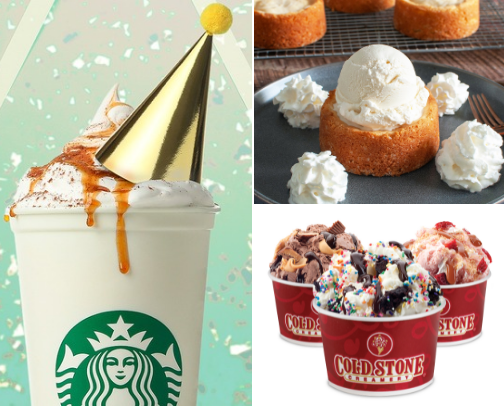 All the Birthday Freebies! cover photo collage