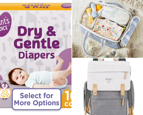 diapering and co cover photo collage