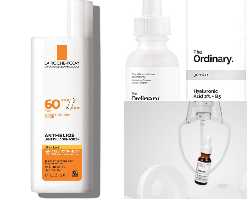 Skin care cover photo collage