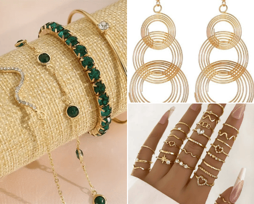 jewelry cover photo collage