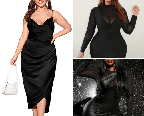 All Black Party (Plus Size Edition) cover photo collage