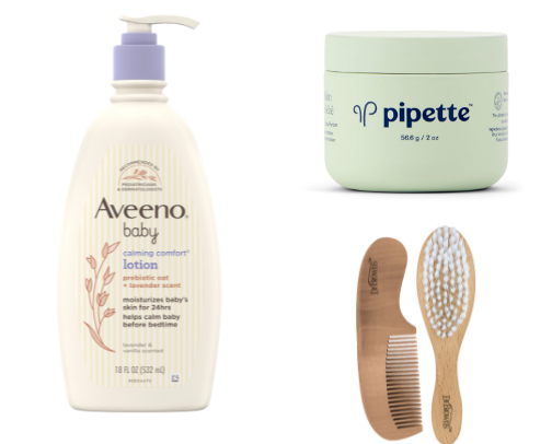 Baby Bath Must-Haves + Non- Irritating Skincare Essentials cover photo collage