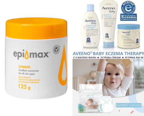 Products I use on baby cover photo collage