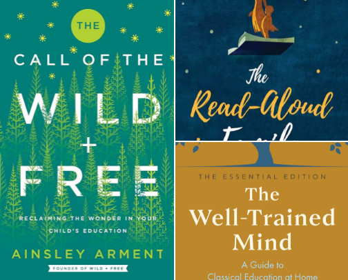 So you want to homeschool? Grab these books and drink the kool-aid. 🥤 cover photo collage