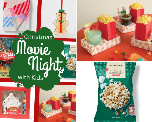 Christmas Movie Night With Kids – Cozy Essentials for the Perfect Family Night cover photo collage