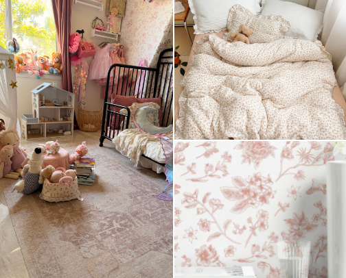 Whimsical toddler room cover photo collage
