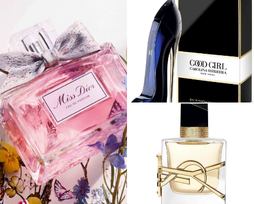 Parfumes for divas cover photo collage