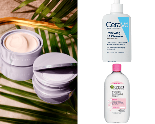 Skin care cover photo collage