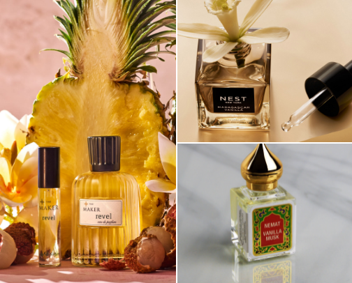 perfumes i swear by cover photo collage