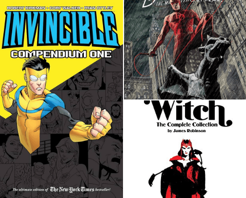 Graphic Novels cover photo collage