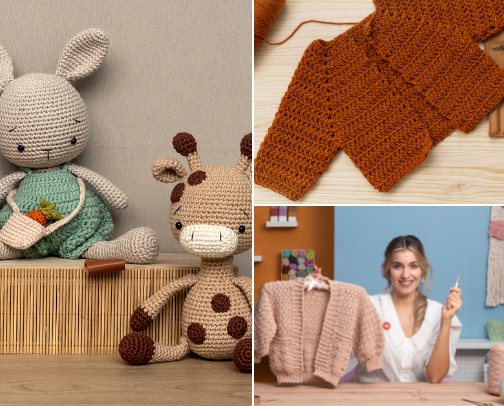 Recommended Affordable Crochet Courses cover photo collage