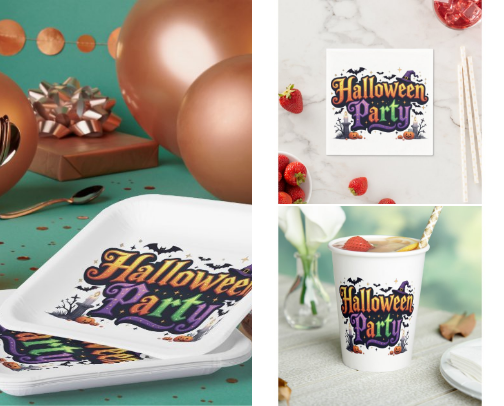 Halloween Party cover photo collage