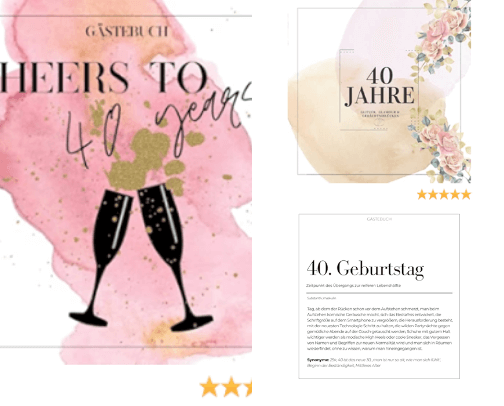 40 Geburtstag cover photo collage