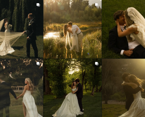 Wedding registry cover photo collage
