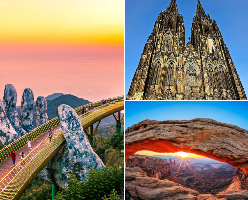 ✅ Bucket List Travel Destinations Around the Globe 🌎🌍 cover photo collage