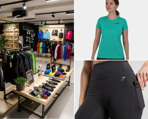 Running Clothing cover photo collage