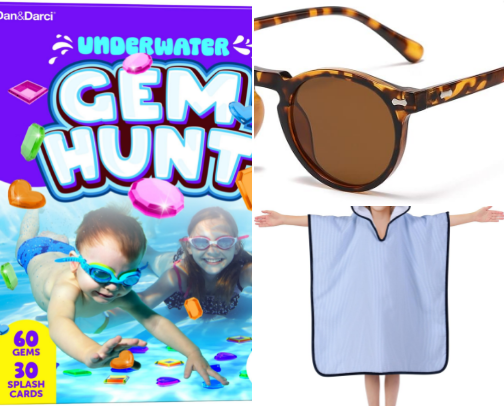 Fave Pool Toys cover photo collage