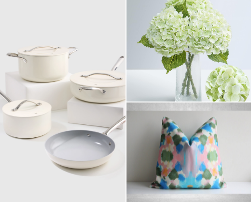 grandmillennial home essentials on a budget cover photo collage