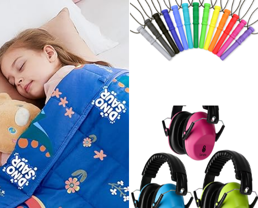 Sensory Processing Disorder Products for Kids cover photo collage