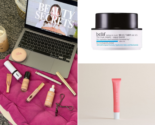 makeup + skincare I’d buy again cover photo collage