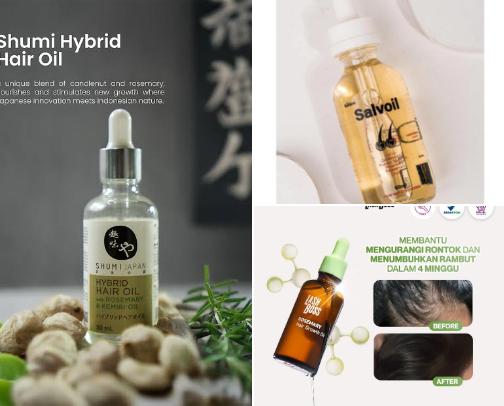 Recommended Anti-Hair Loss Oil Serum cover photo collage