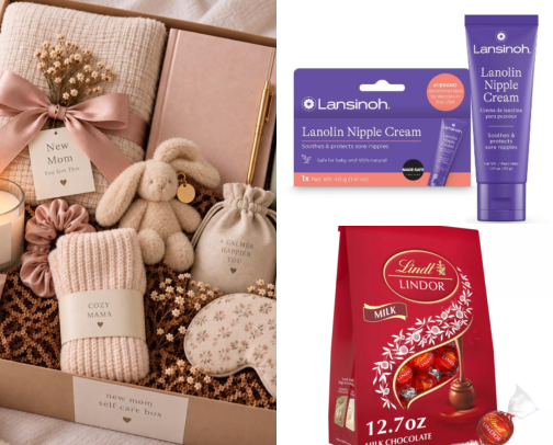 The often-overlooked side: gift recommendations for a new mother cover photo collage