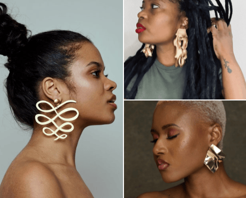 Elegant earrings that will make you stand out | unique earring edition cover photo collage