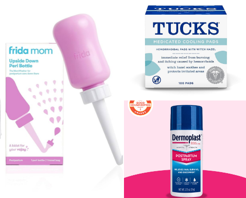 ✨ 10 Postpartum Must-Haves I Personally Used & Recommend (All on Amazon!) ✨ cover photo collage