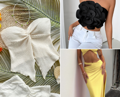 women's clothing cover photo collage