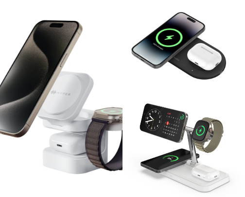 Wireless charging stands(Qi2 3-in-1) cover photo collage