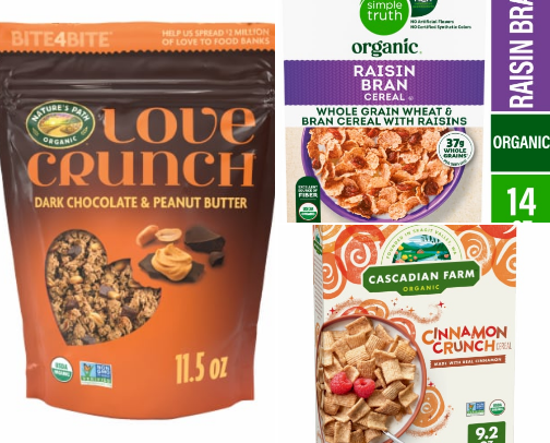Best Organic Cereal cover photo collage