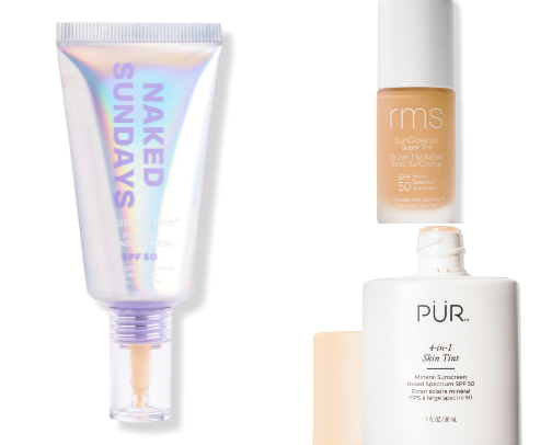 Best Face Sunscreens for Makeup: Tinted, Matte & Glowy SPF Favorites cover photo collage