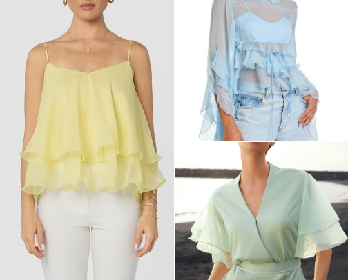 Such gorgeous Georgette blouses cover photo collage