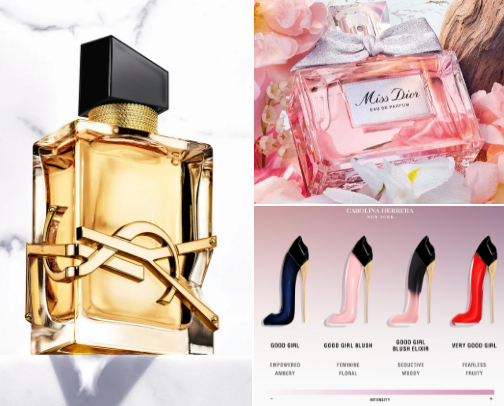 Top fragrances cover photo collage
