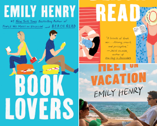 Emily Henry ☀️ cover photo collage