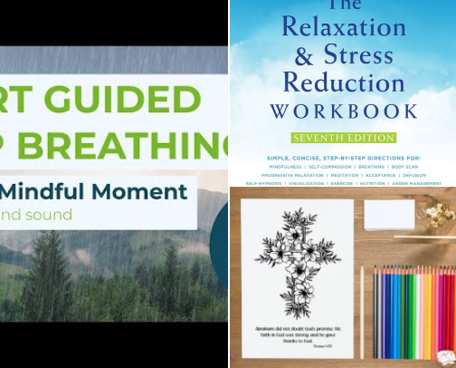 Relaxation and Quiet the Chaos cover photo collage