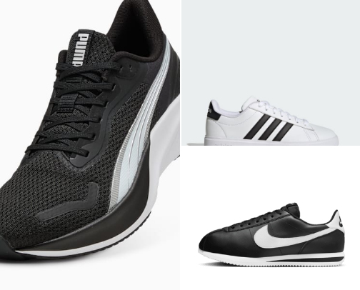 Shoes for Sports and Fashion cover photo collage