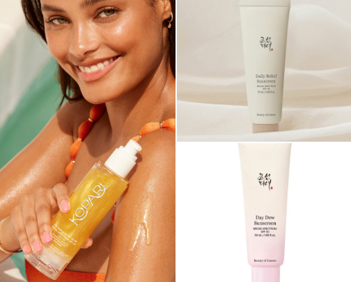 Favorite sunscreens in rotation! cover photo collage