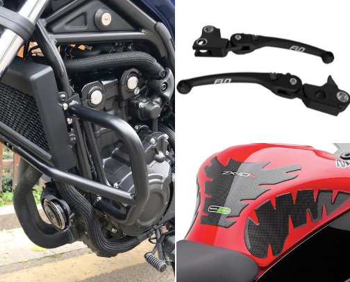 Motorcycle Accessories cover photo collage