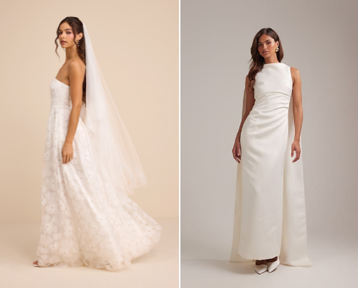 Affordable Wedding Dresses Under $500 (That Look Designer) cover photo collage