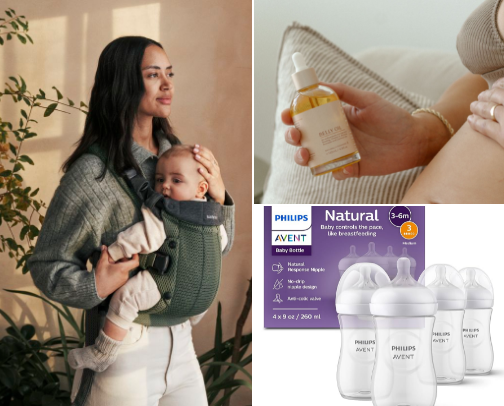 Everything a New Mama Needs: Baby Must-Haves for Your First Beautiful Journey cover photo collage
