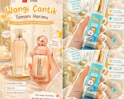perfume recommendation cover photo collage