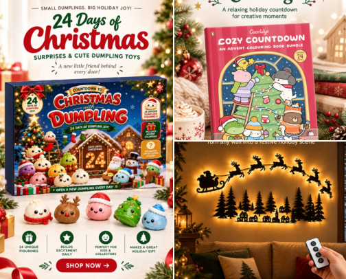 Family Christmas Traditions cover photo collage