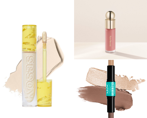 makeup for glowy/ natural look! cover photo collage